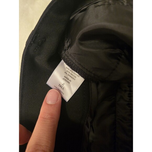 7th Avenue Suiting Collection Pants Size 2 Tall Black - Picture 9 of 13